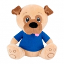 Perrito de peluche Pankgal con camisa de fácil impresión