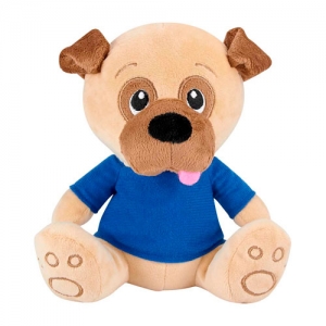 Perrito de peluche Pankgal con camisa de fácil impresión