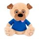 Perrito de peluche Pankgal con camisa de fácil impresión