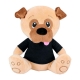 Perrito de peluche Pankgal con camisa de fácil impresión