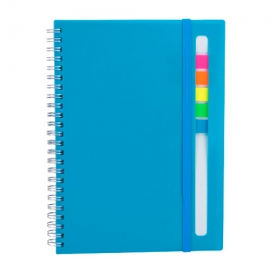 Libreta Abdala de pastas plásticas con notas adheribles de raya