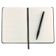 Set de libreta en curpiel y bolígrafo de aluminio Khalid con caja