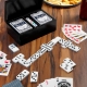 Set de juegos de mesa Hofuf con elegante estuche de madera