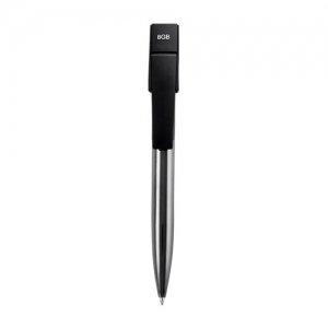 Bolígrafo de acero inoxidable Shell con USB de 8 GB