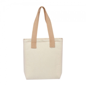 Lonchera tipo bolsa Pula de algodón con interior metalizado