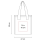Lonchera tipo bolsa Pula de algodón con interior metalizado