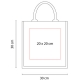 Bolsa de Yute SAGRES con orillas de color 30 x 30 x 19