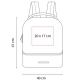 Mochila Makarska con tirantes removibles hecha de canvas