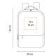 Mochila ejecutiva Sisak con salida USB