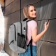 Mochila Slavonsky con puerto USB y sujetador de maleta