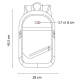 Mochila Slavonsky con puerto USB y sujetador de maleta