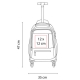 Mochilla Trolley con 4 ruedas o llantas Velika ejecutiva