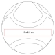 Pequeño mini balón Fatepur 6 gajos