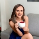 Gordita y original Taza 15 Oz Ansan en forma casi esférica