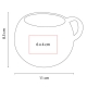 Gordita y original Taza 15 Oz Ansan en forma casi esférica