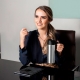 Termo con asa Kutna 450 ml de acero inoxidable