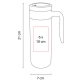 Termo con asa Kutna 450 ml de acero inoxidable