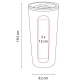 Termo 600 ml Montepellier doble pared