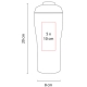 Termo 380 ml con ventosa en base Mostar