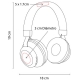 Audífonos tipo DJ inalámbricos Bluetooth manos libres Agregy