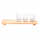 Tabla con vasos 2 oz para shots 3 piezas