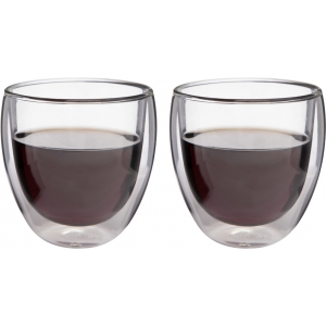 Set de Vasos de Vidrio 2 piezas 220 ml lujo