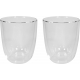 Set Double de vasos de vidrio lujo 280 ml