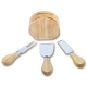 Set tipo Bilbao para quesos Quezo 3 pz y base grabable