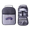 Set de utensilios portátil con platos y copas Letsgo