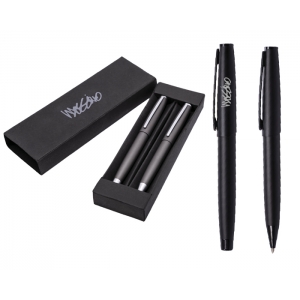 Set bolígrafos plumas Twas roller con estuche