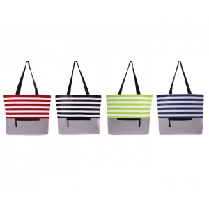 Bolsa con franjas Margin de poliester 45 x 35 y medio