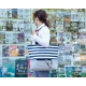 Bolsa con franjas Margin de poliester 45 x 35 y medio