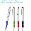 Bolígrafo metálico goma touch screen LENARD Lapicero