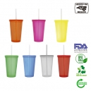 Vaso de plástico ROCK Popote
