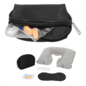 Set de viaje Sonum con estuche y cierre antifaz cepillo etc