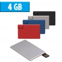 Tarjeta USB 4 GB Metálico