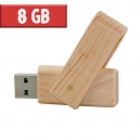 USB Giratoria 8 GB Bambú