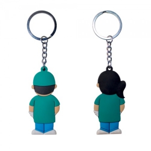 Llavero en forma de muñequito Doctor o Doctora