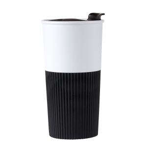 Vaso de plástico con cinturón de hule