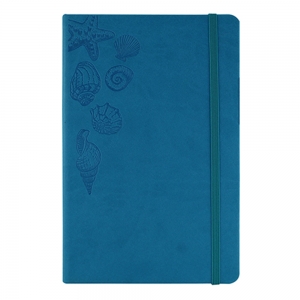 Libreta moleskine con conchas