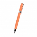 Bolígrafo triangular retráctil aluminio:azul, blanco, gris, naranja, verde