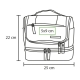 Bolsa multiusos desplegable con compartimentos fabricada en poliéster