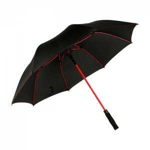 Paraguas en pongee con mango eva, varillas fibra de vidrio 65 cm diámetro