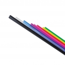 Popote de plástico reutilizable varios colores