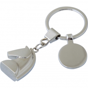 Llavero metálico con forma de caballo y placa Ideal para regalos