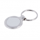 Llavero metálico de doble vista con placas de aluminio