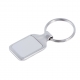 Llavero metálico circular doble vista con placas de aluminio