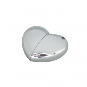 Figura metálica con forma de corazón con memoria USB integrada