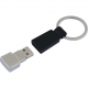 Llavero metálico con memoria USB integrada Color negro gris