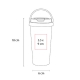 Termo Tarro Sublimar HUSEY Acero Inoxídable Plástico 600 ML